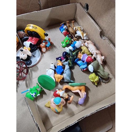 292 - 2 x Boxes of collectable toys from the 1990's to inc Snow White and the seven dwarfs, kinder egg toy... 