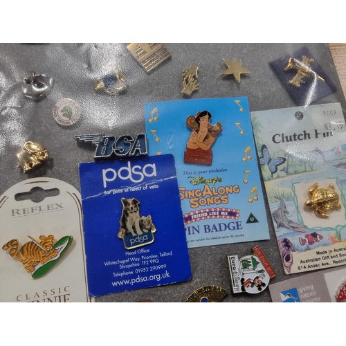 294 - Very large qty. of various collectable pin badges mostly charity related to inc a suite of 12 x vari... 