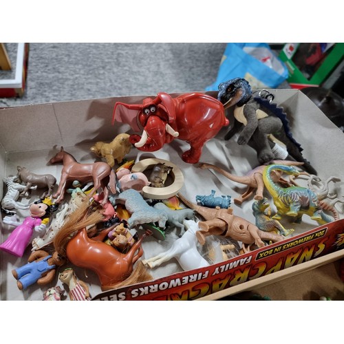 295 - 2 x boxes of vintage collectable toys to inc a large qty of McDonalds toys from the 90's, a qty of t... 