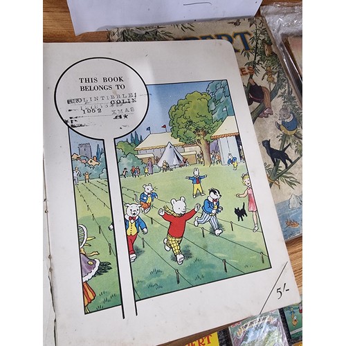 297 - Large collection of Rupert the bear books to include 45 books and 2 annuals with many early issues f... 