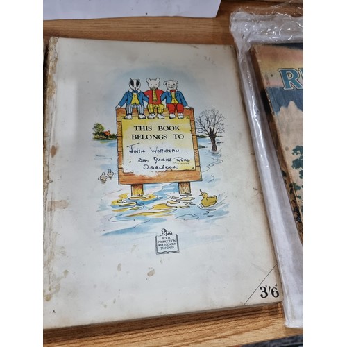 297 - Large collection of Rupert the bear books to include 45 books and 2 annuals with many early issues f... 