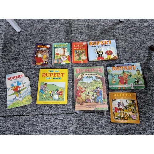 297 - Large collection of Rupert the bear books to include 45 books and 2 annuals with many early issues f... 