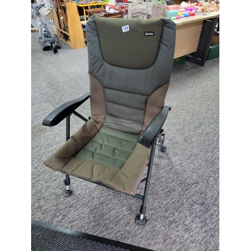 125 - Abode Carp fishing chair. in good order with adjustable legs