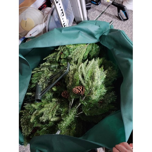 130 - 7.5 ft artificial Christmas tree in bag with instructions