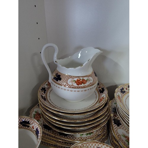 204 - Part Tuscan 35x china teaset inc cups saucers and cake plates all in good order