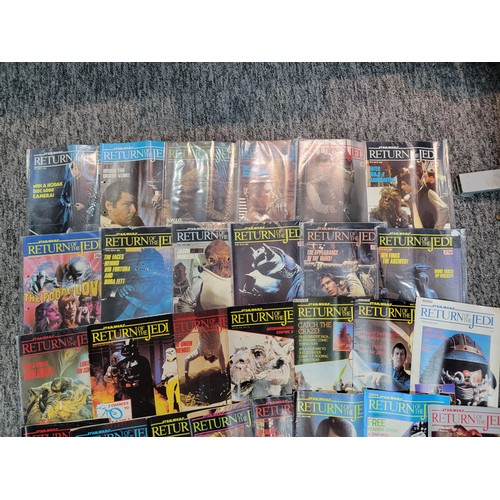 221 - Collection of 46x magazines inc Star Wars, Return of the Jedi original 1980's magazines issued when ... 