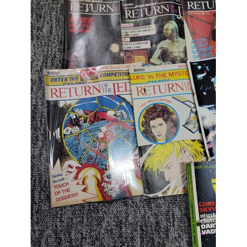 221 - Collection of 46x magazines inc Star Wars, Return of the Jedi original 1980's magazines issued when ... 