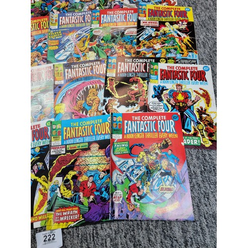 222 - Collection of vintage comics from the 1970's inc 23x copies Fantastic Four comic numbers range from ... 