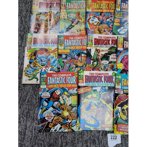 222 - Collection of vintage comics from the 1970's inc 23x copies Fantastic Four comic numbers range from ... 