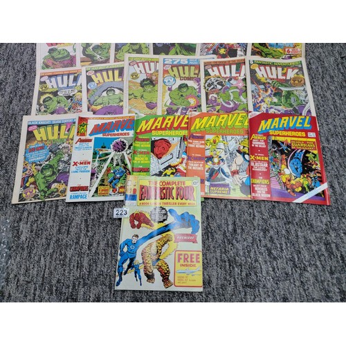 223 - Vintage collection of Rampage and Hulk comics from the 70's, 49 in total, all in good order and have... 