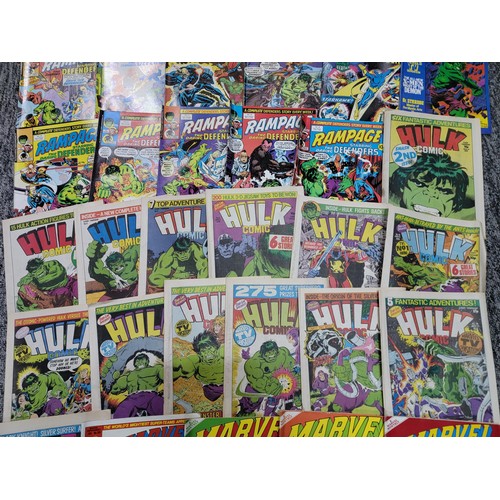 223 - Vintage collection of Rampage and Hulk comics from the 70's, 49 in total, all in good order and have... 