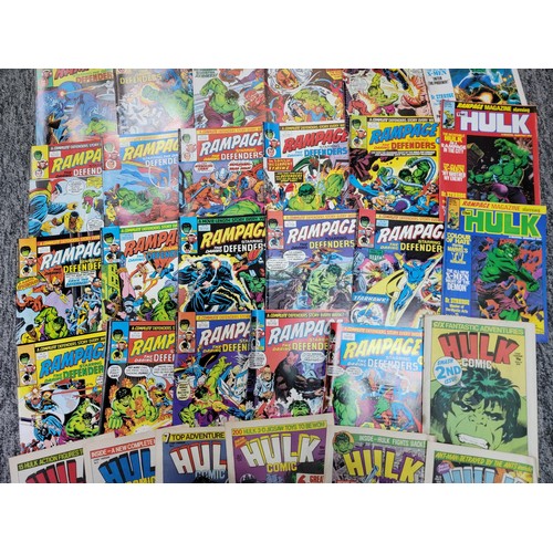 223 - Vintage collection of Rampage and Hulk comics from the 70's, 49 in total, all in good order and have... 