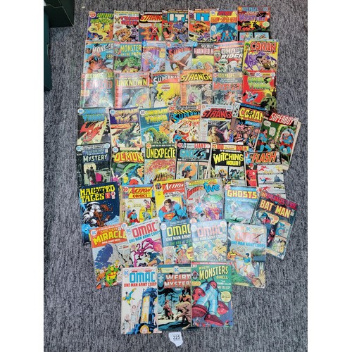 225 - Collection of vintage comics from DC and Marvel mostly from the early to mid 1970's inc Superman, Ba... 