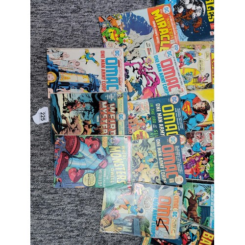 225 - Collection of vintage comics from DC and Marvel mostly from the early to mid 1970's inc Superman, Ba... 