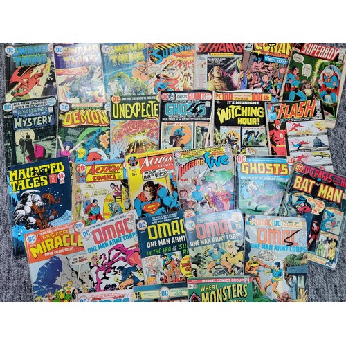 225 - Collection of vintage comics from DC and Marvel mostly from the early to mid 1970's inc Superman, Ba... 