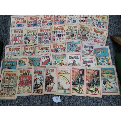 227 - Collection of 87x original The Rover comics from 1947 - 1959 all are different in good order and hav... 