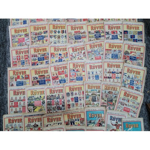 227 - Collection of 87x original The Rover comics from 1947 - 1959 all are different in good order and hav... 