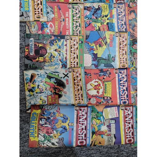 228 - Collection of 37x Fantastic comics from the 1960's featuring many of the Marvel super heroes includi... 