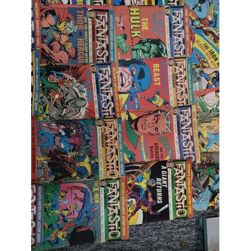 228 - Collection of 37x Fantastic comics from the 1960's featuring many of the Marvel super heroes includi... 