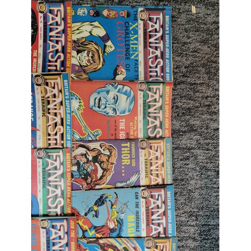 228 - Collection of 37x Fantastic comics from the 1960's featuring many of the Marvel super heroes includi... 