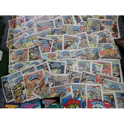 230 - Collection of 23x 2000AD annuals 1978/1990 with Judge Dredd and all 3 of the Starlord annuals issued... 