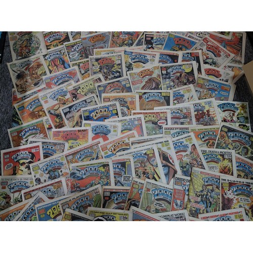 230 - Collection of 23x 2000AD annuals 1978/1990 with Judge Dredd and all 3 of the Starlord annuals issued... 