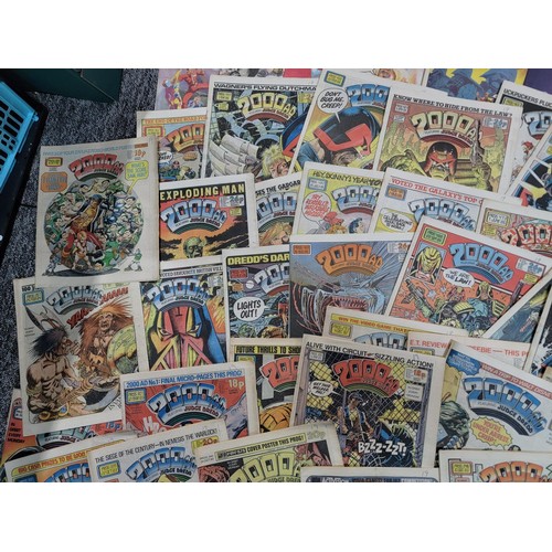 230 - Collection of 23x 2000AD annuals 1978/1990 with Judge Dredd and all 3 of the Starlord annuals issued... 