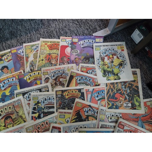 230 - Collection of 23x 2000AD annuals 1978/1990 with Judge Dredd and all 3 of the Starlord annuals issued... 