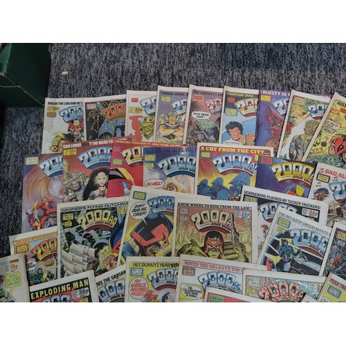 230 - Collection of 23x 2000AD annuals 1978/1990 with Judge Dredd and all 3 of the Starlord annuals issued... 