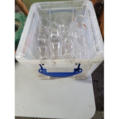 68 - A large quantity of 40 plus larger pint glasses inc a box of Carling glasses along with 2 smaller bo... 