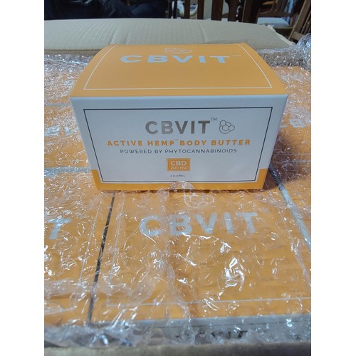 72 - 2x boxes CBVIT body butter, each box contains 30 individual boxes, each box is sealed and contains 2... 