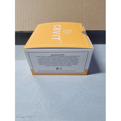 72 - 2x boxes CBVIT body butter, each box contains 30 individual boxes, each box is sealed and contains 2... 