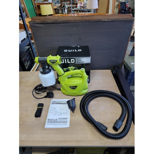 175 - Guild paint spray gun 500w in good condition complete with needle, funnel, missing sponge filter fro... 