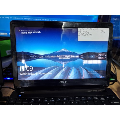 192B - Acer Aspire One note book with windows 10 pro installed 4GB of RAM 320GB HDD, in full working order ... 