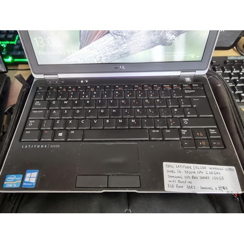 192C - Dell Latitude E6230 laptop with windows 10 pro installed intel I5-3320M, CPU 2.60 GHZ, Samsung SSD 8... 