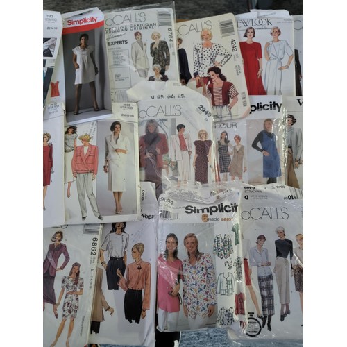 42 - Large quantity of sewing patterns by various makes