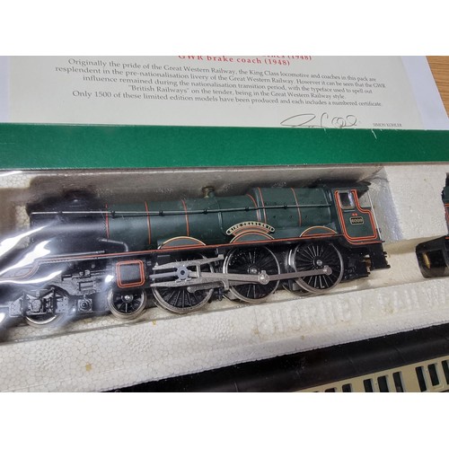 279 - A brand new old stock Hornby R2084 King Charles II train pack 6009 with loco and tender 3 GWR chocol... 