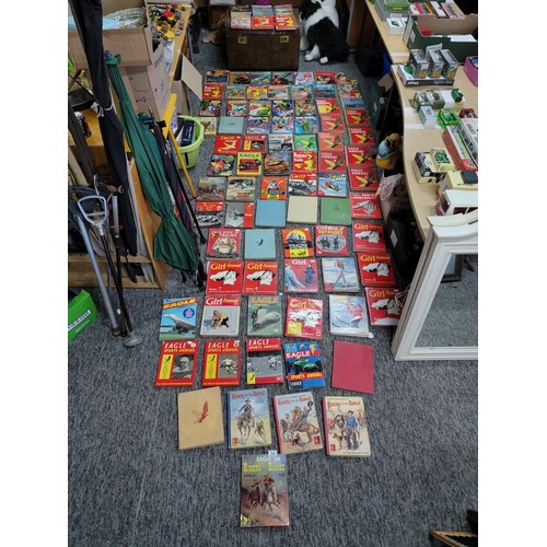 12 - A large comprehensive collection of approx 80x Eagle and Eagle related books/Annuals. Virtually all ... 