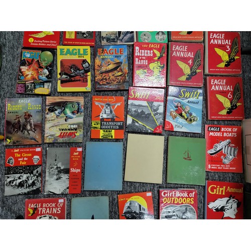 12 - A large comprehensive collection of approx 80x Eagle and Eagle related books/Annuals. Virtually all ... 