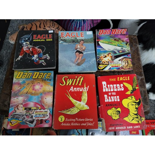 12 - A large comprehensive collection of approx 80x Eagle and Eagle related books/Annuals. Virtually all ... 