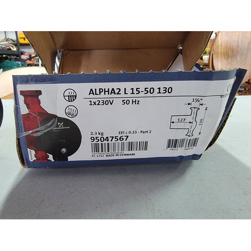 23 - A Grundfos central heating pump. Alpha2 L 15-50 130