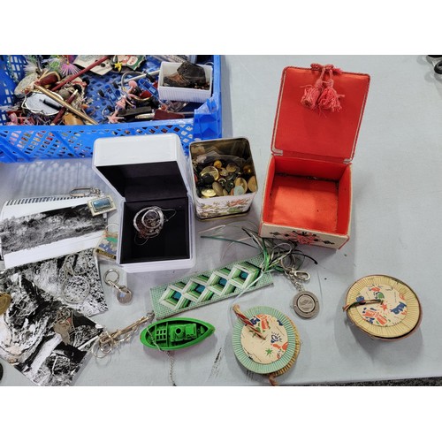 75 - Large quantity of collectables inc costume jewellery, Quink ink, collection of stationary items, alo... 