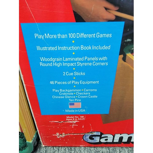 100 - Boxed Carrom multi game game board 100 different games inc back gammon, chinese glance etc has piece... 