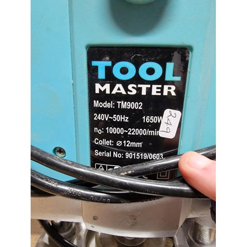 107 - Tool Master Router 1650w 12mm router complete with power cable