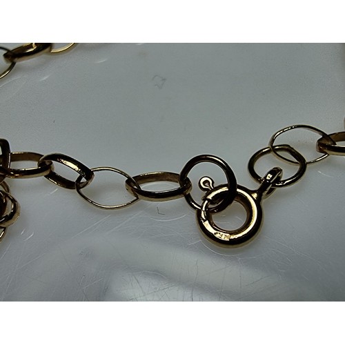 494 - Vintage 9ct yellow gold belcher link neck chain classic 1980's fully hallmarked in excellent clean b... 