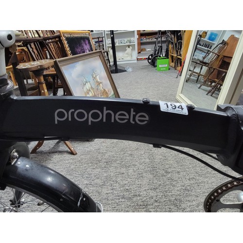 194 - Good quality Prophet folding city bike in good order, 7 speed, RRP £599