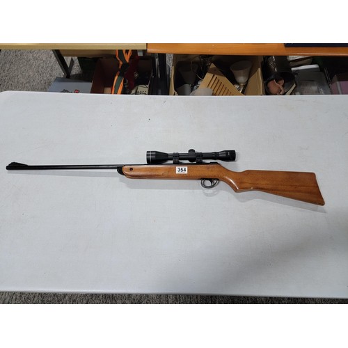Good quality .22 BSA Meteor air rifle with a 4x40 scope in good full
