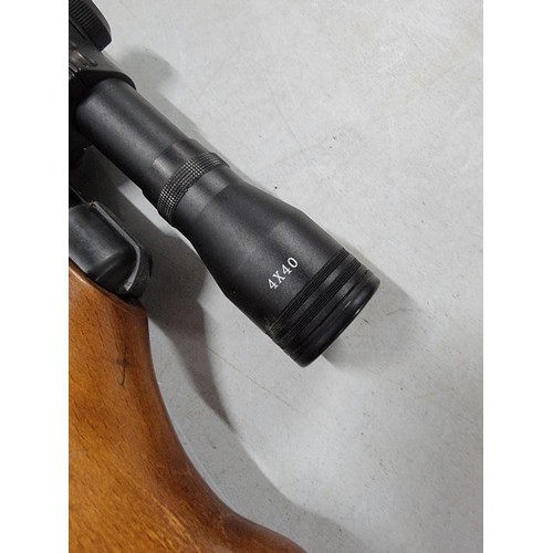 Good quality .22 BSA Meteor air rifle with a 4x40 scope in good full
