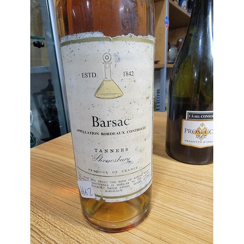 519 - 6x bottles of vintage sealed wine inc Jacquart Champagne, Barsac tanners wines, Rheinhessen 1990, M&... 