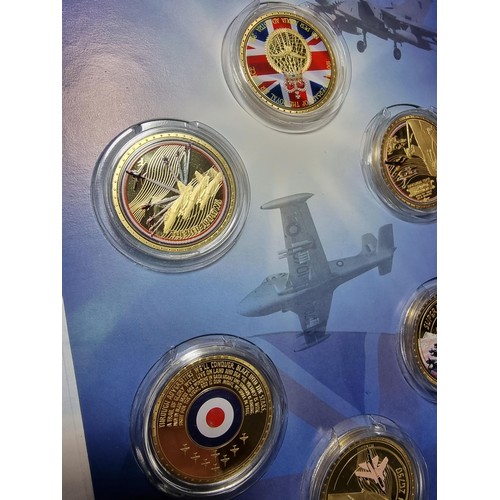 3 - A 100 anniversary RAF 6 coin set from 2018 with COA along with an RAF 100 years magazine along with ... 